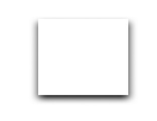 Poster - Realistic square shadow and shadow effect. Poster, flyer, business card, banner shadow. PNG shadows isolated on transparent background 
