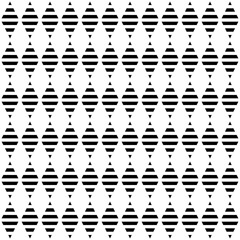 Sticker - Black diamond stripes seamless pattern design. Simple geometric shape repeating pattern on white background vector. Wall and floor ceramic tiles pattern.