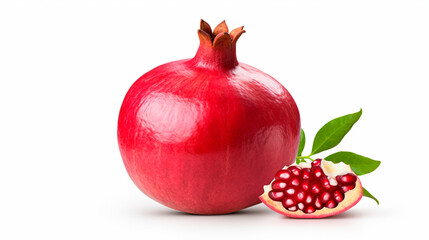 Wall Mural - a pomegranate with a half cut open