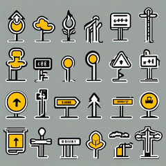 set of icons for web design