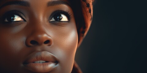Aufkleber - Close up of a person wearing a hat. Suitable for fashion or portrait concepts