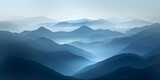 Fototapeta Natura - Silhouetted mountains beneath drifting clouds a peaceful and serene environment. Concept Mountain Landscape, Cloudy Skies, Serene Environment, Silhouette Photography, Peaceful Scenery
