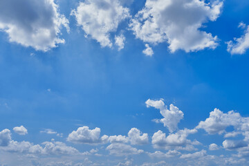Wall Mural - clouds white soft in the vast blue sky