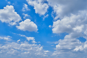 Wall Mural - clouds white soft in the vast blue sky