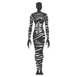 Silhouette mummy the egypt Mythical Creature black color only