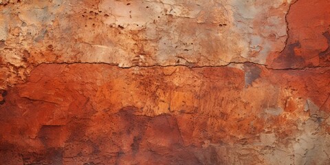 Poster - Close up of a wall with peeling paint, suitable for background use