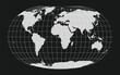 Vector illustration of World Map with grid
