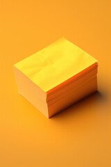 Poster - A stack of yellow post it notes. Suitable for office and organization concepts