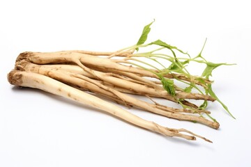 Poster - Fresh root vegetables on a clean white background. Great for food and nutrition concepts