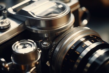 Poster - Close up of camera lens, perfect for photography enthusiasts