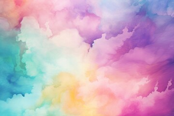 Aufkleber - A beautiful sky filled with colorful clouds. Suitable for various design projects