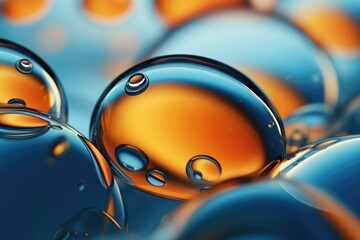 Aufkleber - Close up of a bunch of bubbles, ideal for backgrounds or abstract concepts