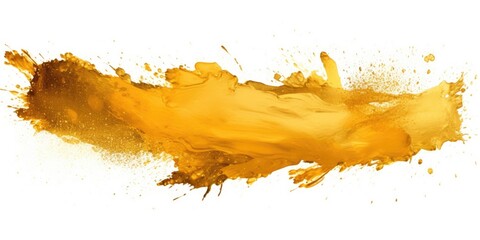 Aufkleber - Fresh orange juice splashing on a clean white surface, perfect for food and beverage concepts