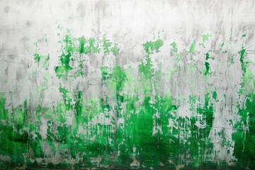 Canvas Print - abstract green background, gray grunge design texture and wall