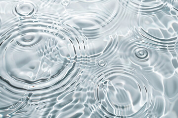 Leinwandbilder -  intricate patterns created by water ripples on a smooth surface
