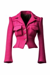 Wall Mural - pink jacket displayed against a clean and simple white background