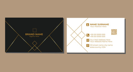 Wall Mural - Business card design template, Clean professional business card template, visiting card, business card template.