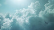 cloudy overcast sky sun light background billowing cloud formation weather