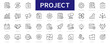 © warmworld - Project thin line icons. Project management icon collection. Vector