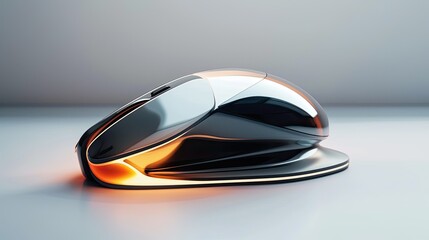 High-tech 3D mouse navigates virtual environments.