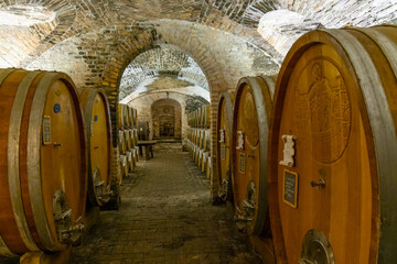 Poster - Wine cellar in Castello di Razzano, Piedmont, Italy