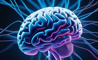 Aufkleber - Human brain study and research, neurobiology, neuro health