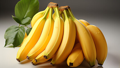 Wall Mural - Fresh, ripe bananas a healthy, vibrant snack from nature generated by AI