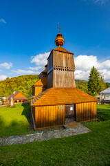 Canvas Print - Church of Saint Nicholas, UNESCO site, Bodruzal, Slovakia