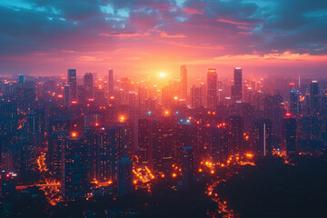 Aufkleber - a network of interconnected smart cities utilizing technology to optimize urban living and enhance s