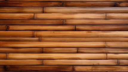 Wall Mural - Rustic Bamboo Wall Paneling Texture, Natural Wood Surface Background