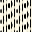 © Maria - Retro geometric 70s black and cream waves mid century seamless pattern
