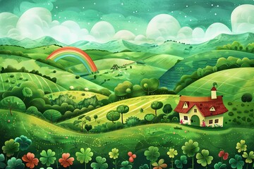 st patricks day image, beautiful green landscape