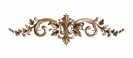 Poster - Gorgeous decorative wall decoration featuring an elegant gold leaf design for luxurious interiors