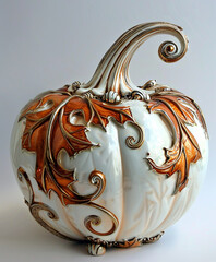 Poster - A Porcelain Pumpkin