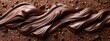 © Hayden West - Chocolate background texture brown milk wave liquid cocoa cream swirl choco abstract dark coffee. Texture flow chocolate background gradient splash pattern color satin ripple creamy syrup silk spread