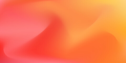 Wall Mural - Bright vector swirl red and orange mesh gradient background. Abstract soft wavy warm colors digital watercolor for nature fire flame concept, passion design, banner