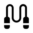 jumping rope glyph icon
