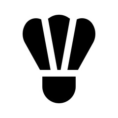 Sticker - shuttlecock glyph icon