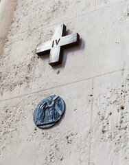 Canvas Print - Ninth Station of Cross inside Zagreb Cathedral Croatia