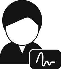 Poster - Handwriting identification icon simple vector. Access approve. Biometric face