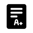 report card glyph icon