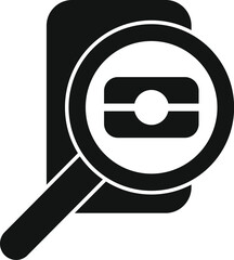 Poster - Biometric search access icon simple vector. Individual signature. Scanner bio