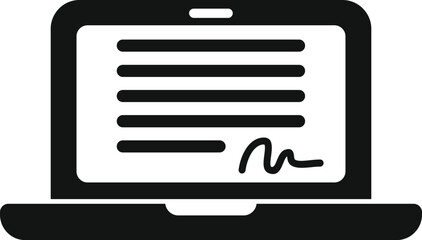 Poster - Check user security icon simple vector. Solitary detect. Access approve scanner