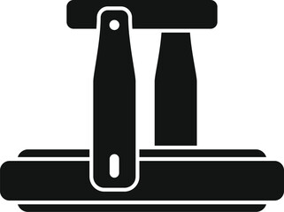 Poster - Virtual reality platform icon simple vector. Home game studio. Tech hologram