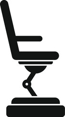 Poster - Chair vr platform icon simple vector. Race gaming tour. Person social cyber