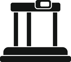 Poster - Media vr platform icon simple vector. Device display. Social media simulation