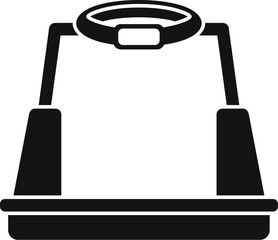 Poster - Interface platform icon simple vector. Game cyber tech. Media video person