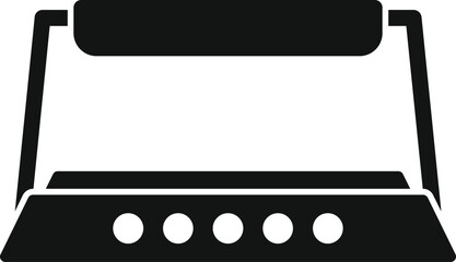 Poster - Social hologram platform icon simple vector. Cinema visual display. Media person