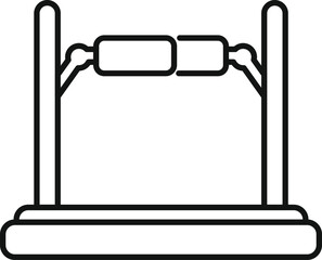 Poster - vr platform experience icon outline vector. game tech glass. future cyber social