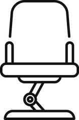 Poster - social media platform icon outline vector. cinema projection. futuristic tour glasses